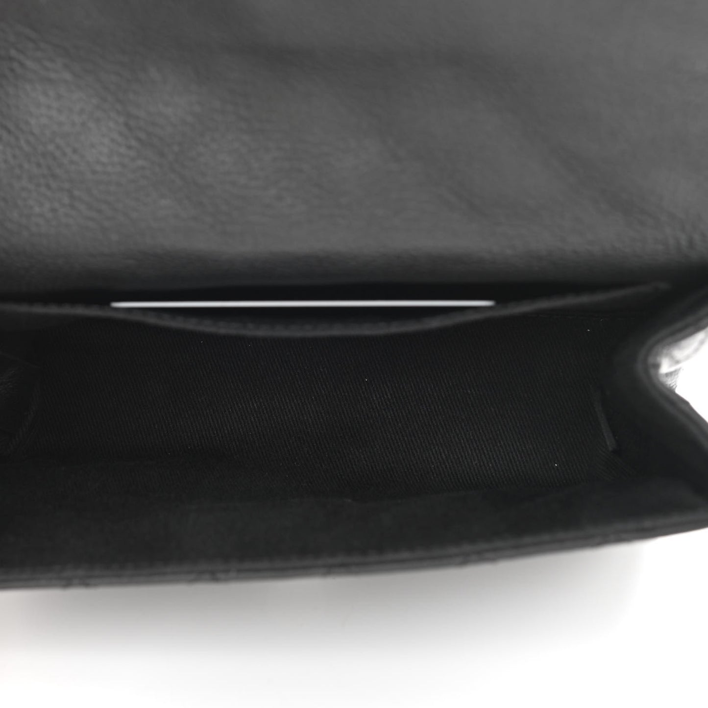 Grained Calfskin Quilted 2.55 Reissue Flap Belt Bag Clutch Black