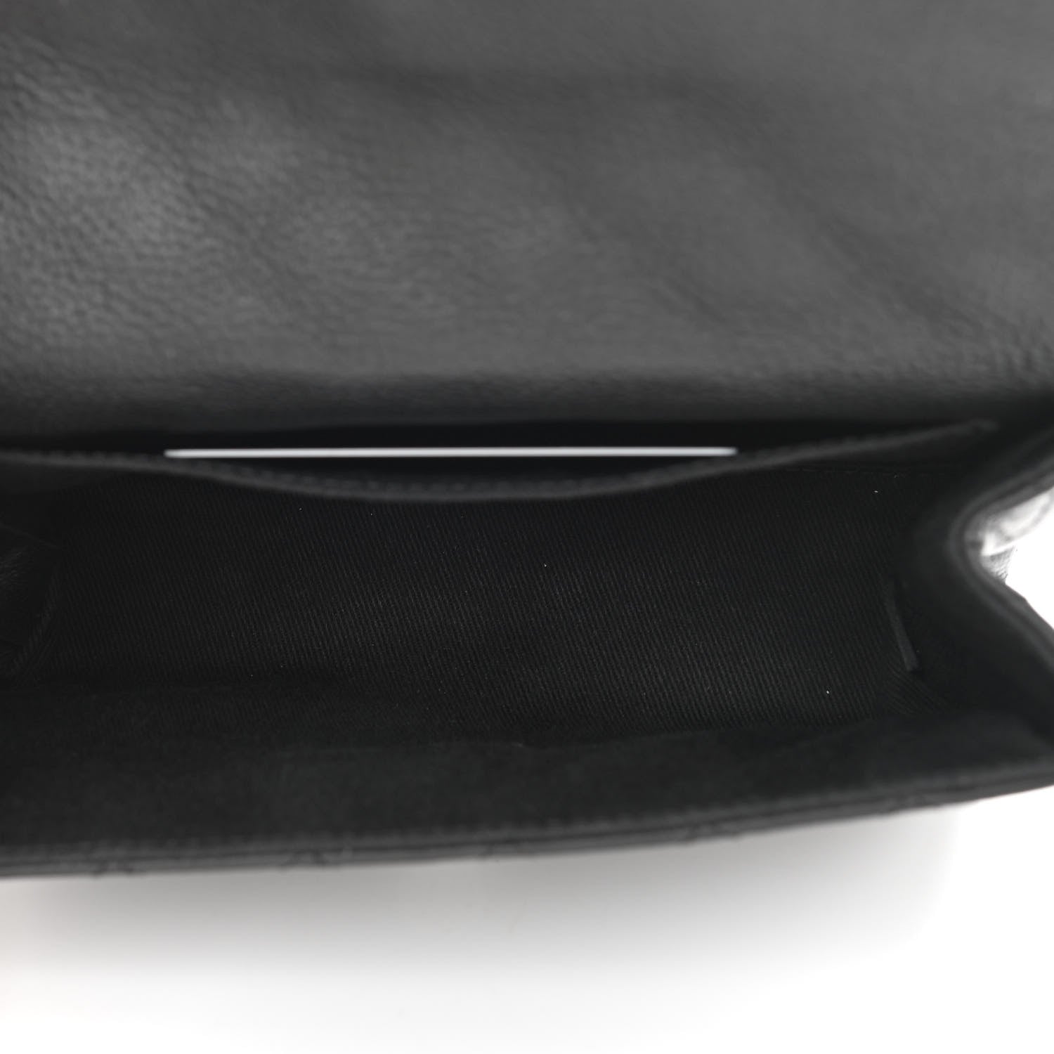 Chanel Grained Calfskin Quilted 2.55 Reissue Flap Belt Bag Clutch Black 5 of 10