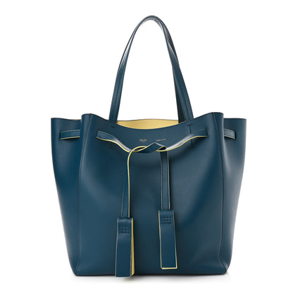 Celine Smooth Calfskin Small Tassel Cabas Phantom Deep Blue 1 of 9