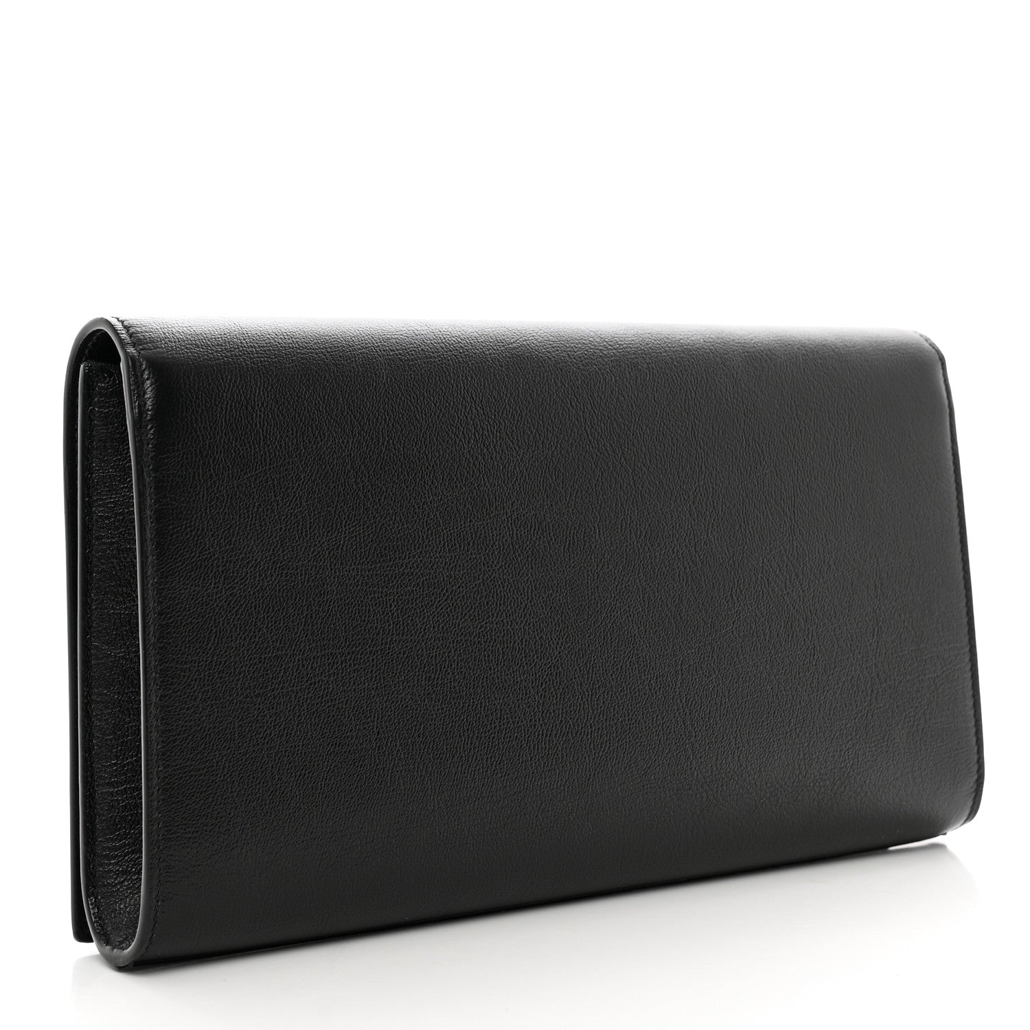 Saint Laurent Calfskin Monogram Large Belle De Jour Clutch Black 3 of 7