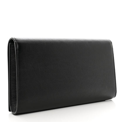 Saint Laurent Calfskin Monogram Large Belle De Jour Clutch Black 3 of 7