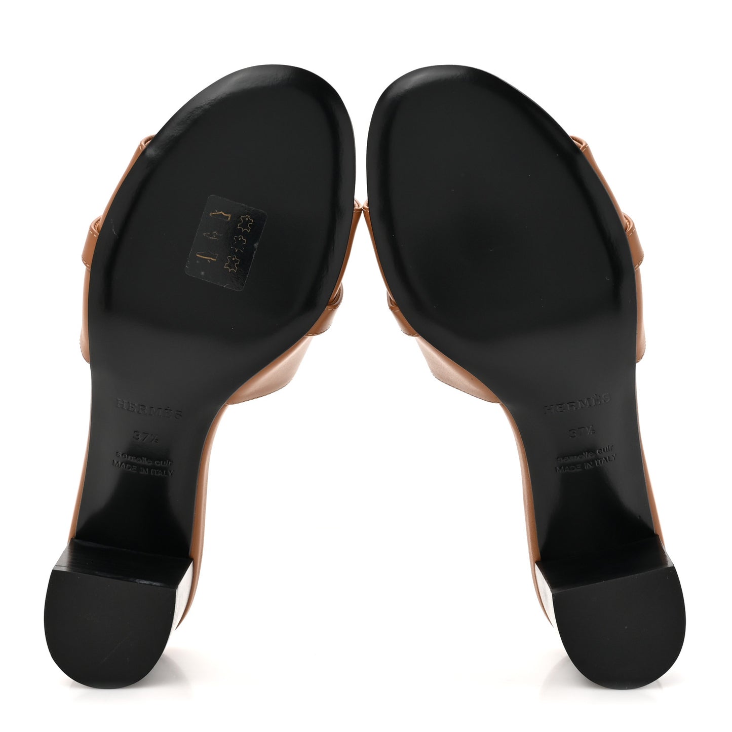 Calfskin Gigi 50 Sandals 37.5 Gold
