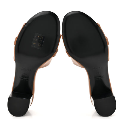 Hermes Calfskin Gigi 50 Sandals 37.5 Gold 6 of 10
