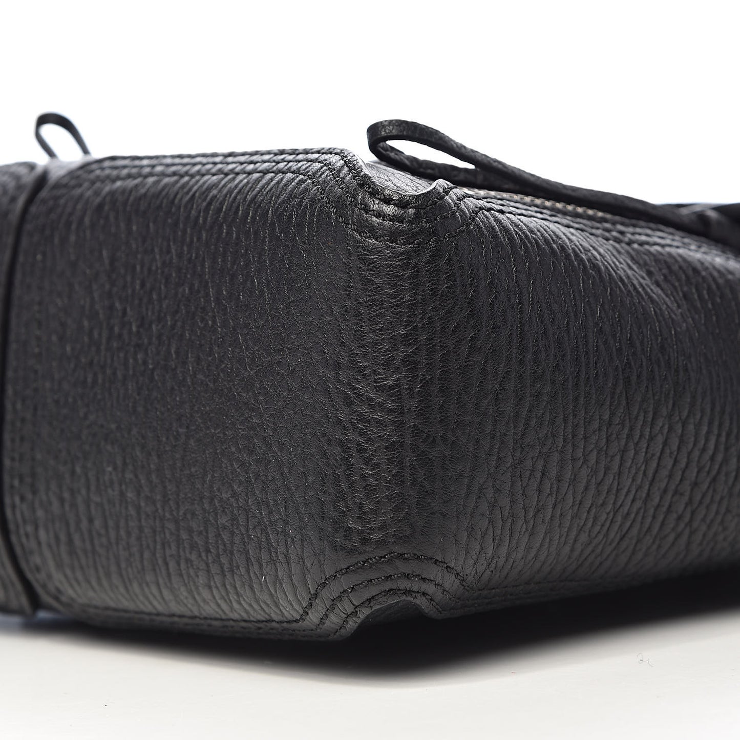 3.1 Textured Calfskin Mini Pashli Satchel Black