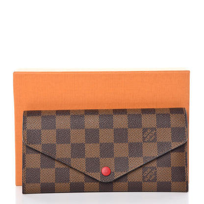 Louis Vuitton Damier Ebene Josephine Wallet Red 11 of 11