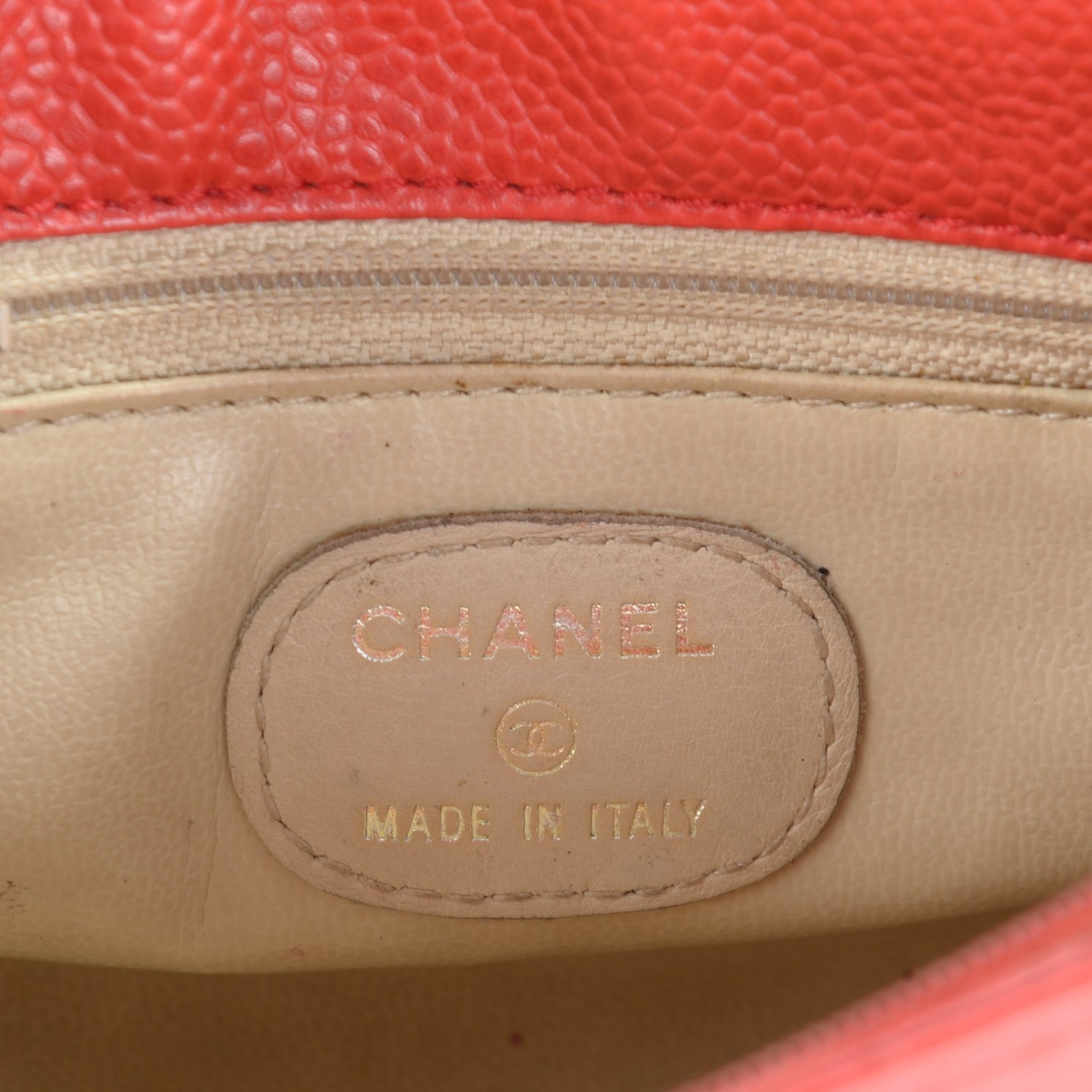 Chanel Caviar CC Crossbody Bag Red 6 of 7