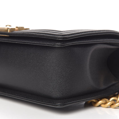 Chanel Caviar Quilted Medium Boy Flap Black 9 of 11