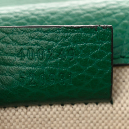 Gucci Pebbled Calfskin Small Dionysus Shoulder Bag Emerald 7 of 10