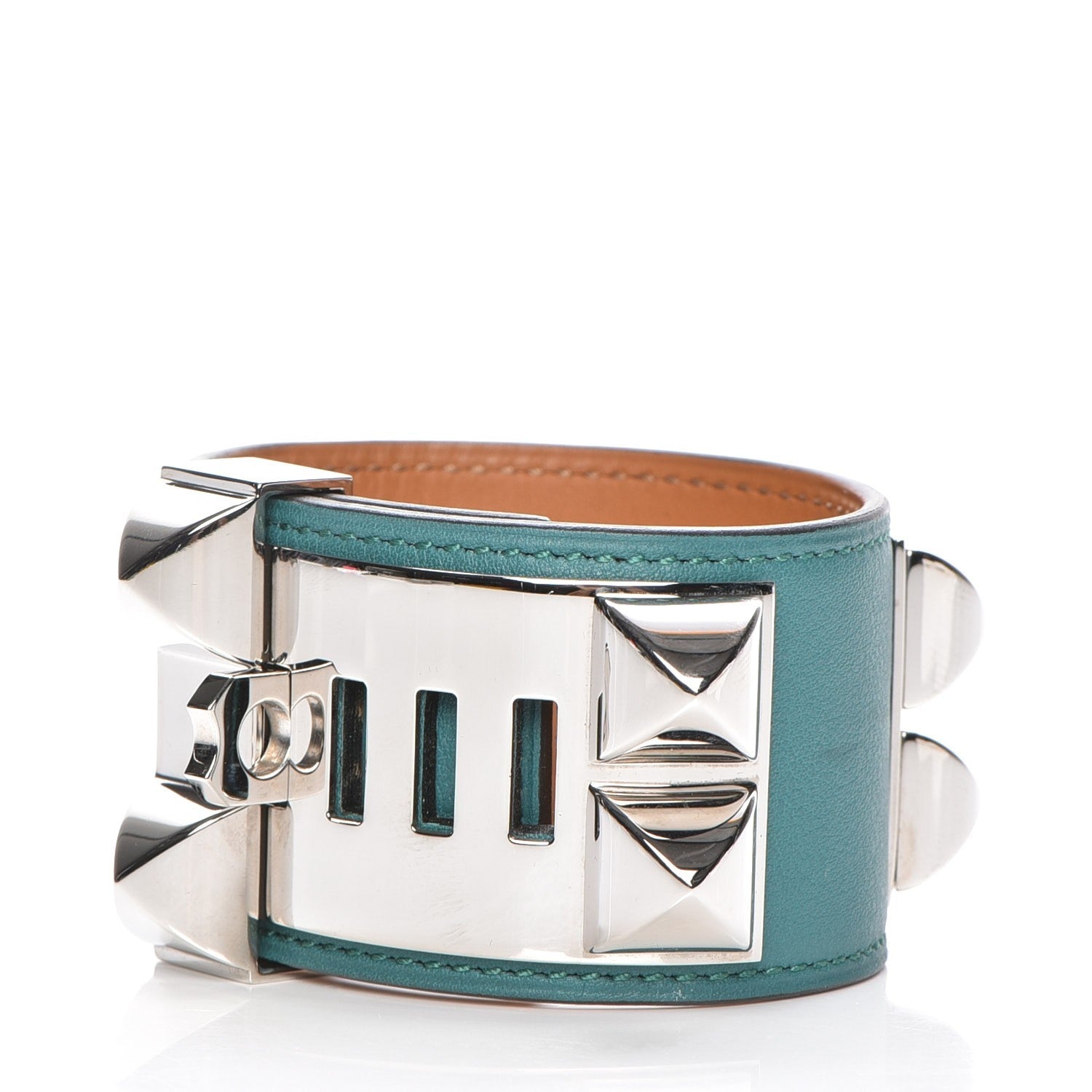 Hermes Swift Collier de Chien CDC Bracelet S Malachite 4 of 10
