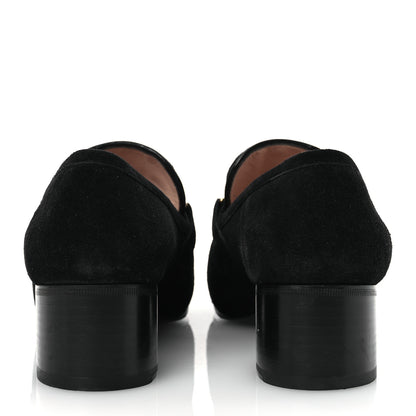 Gucci Suede Web Womens Loafers 38.5 Black 6 of 15