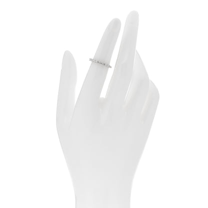 Tiffany Platinum Diamond .27ct 2.2mm Half Circle Embrace Band Ring 47 4.25 2 of 5