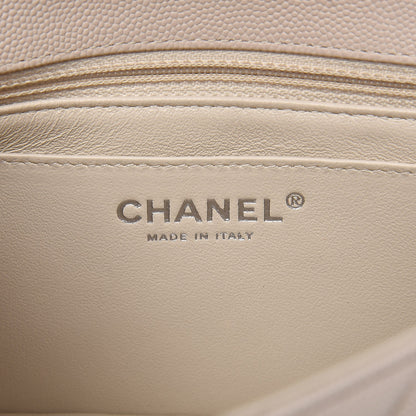 Chanel Caviar Quilted Mini Rectangular Flap Light Beige 6 of 8