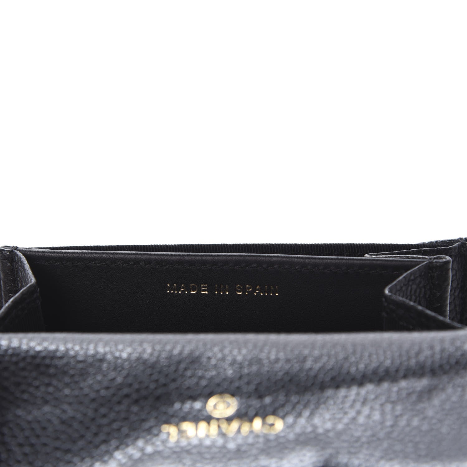 Chanel Caviar Quilted Flap Card Holder Wallet Black 9 of 11