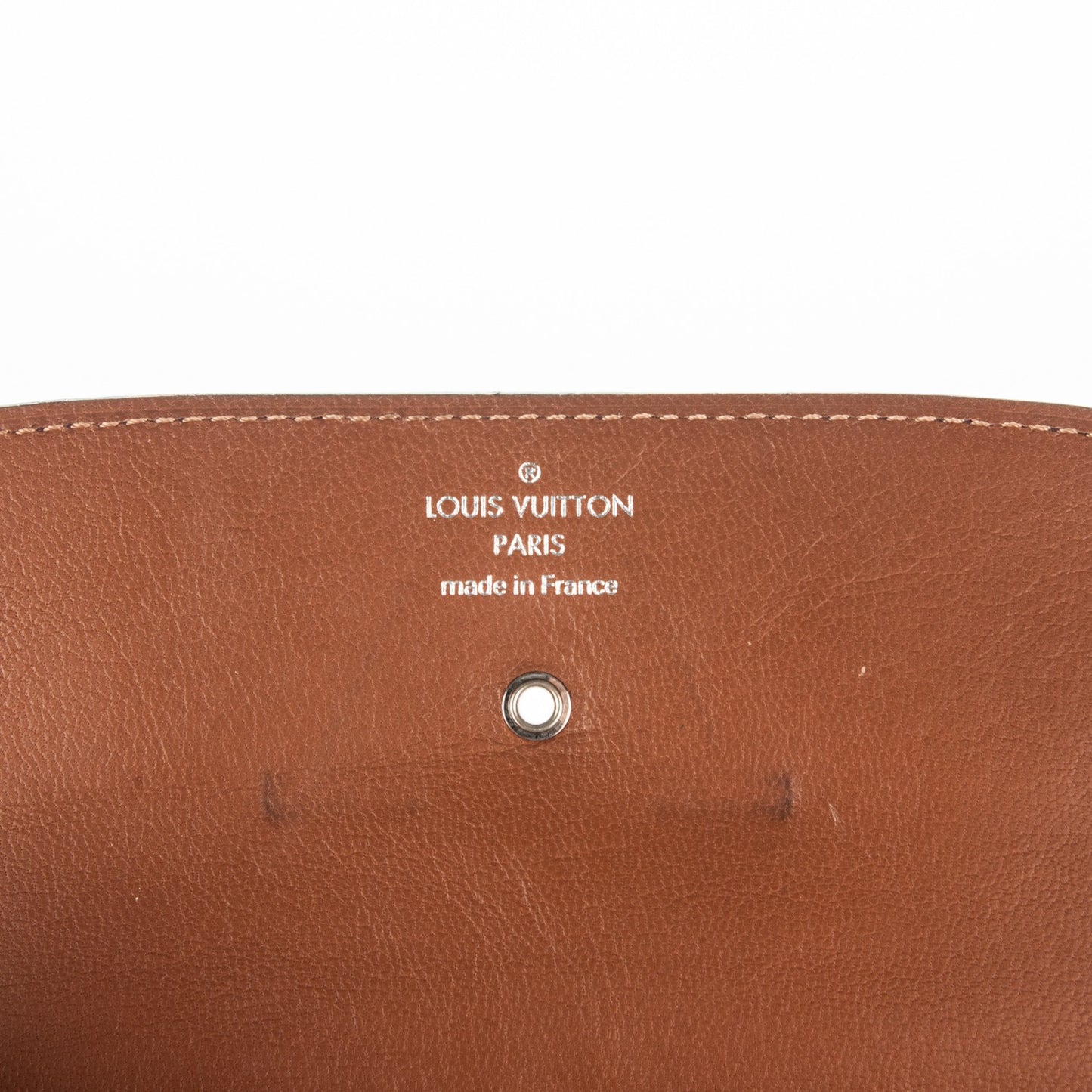 Veau Cachemire Vivienne LV Long Wallet Quetsche