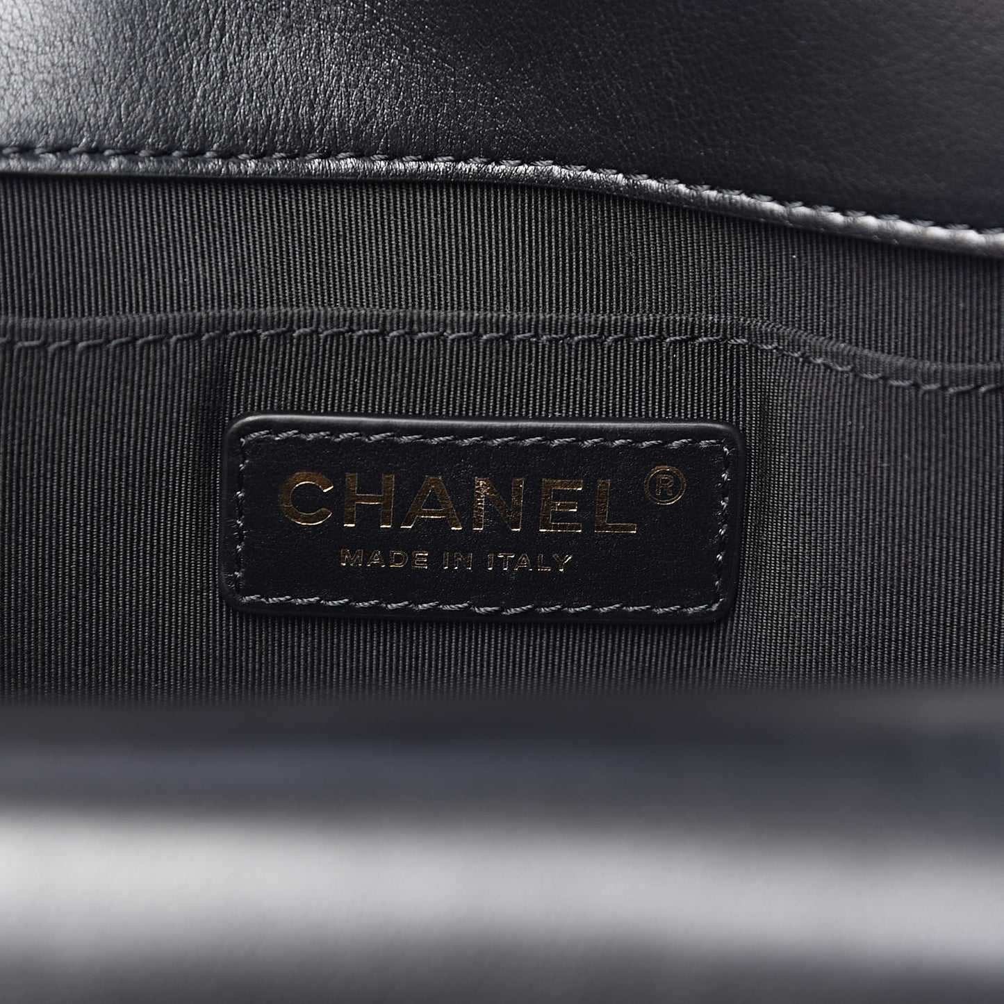 Calfskin Quilted Triple Flap Black