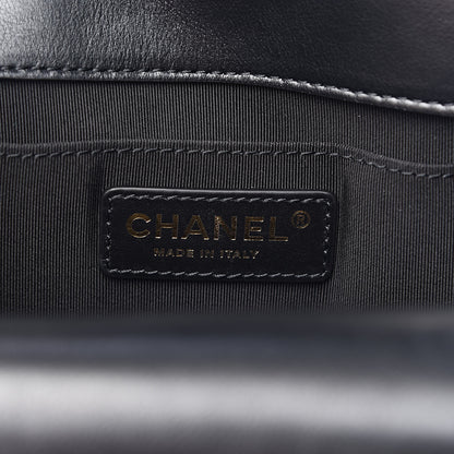 Chanel Calfskin Quilted Triple Flap Black 7 of 12