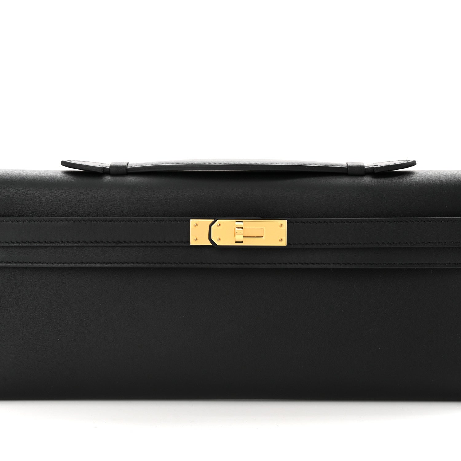 Hermes Swift Kelly Cut Clutch Pochette Black 8 of 11