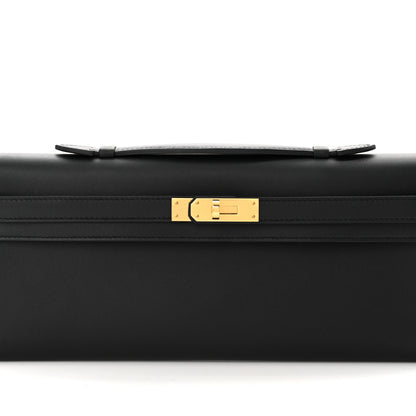Hermes Swift Kelly Cut Clutch Pochette Black 8 of 11