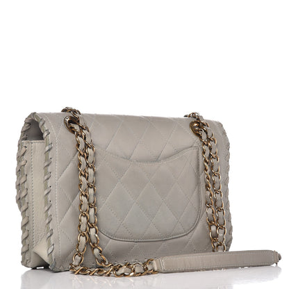 Chanel Iridescent Calfskin Medium Happy Stitch Flap Grey 4 of 14