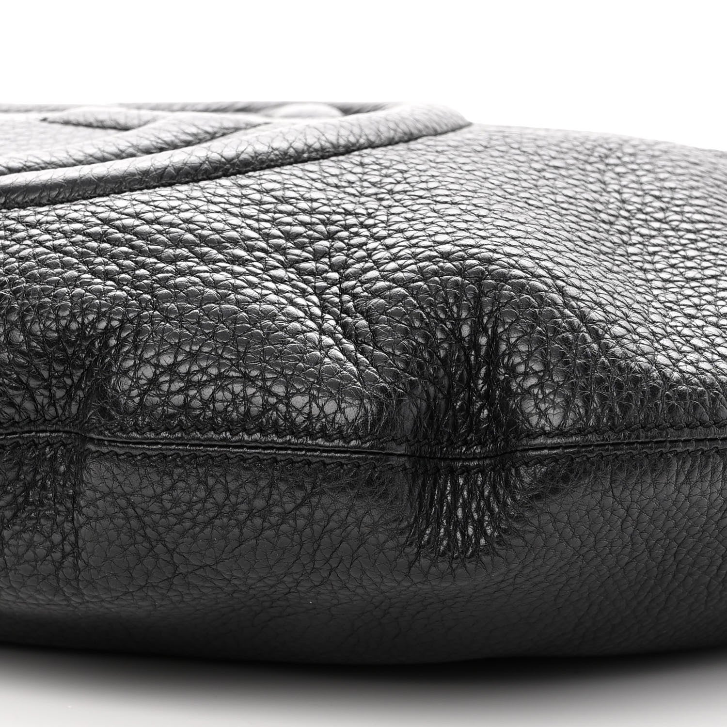 Gucci Pebbled Calfskin Medium Soho Hobo Black 10 of 11