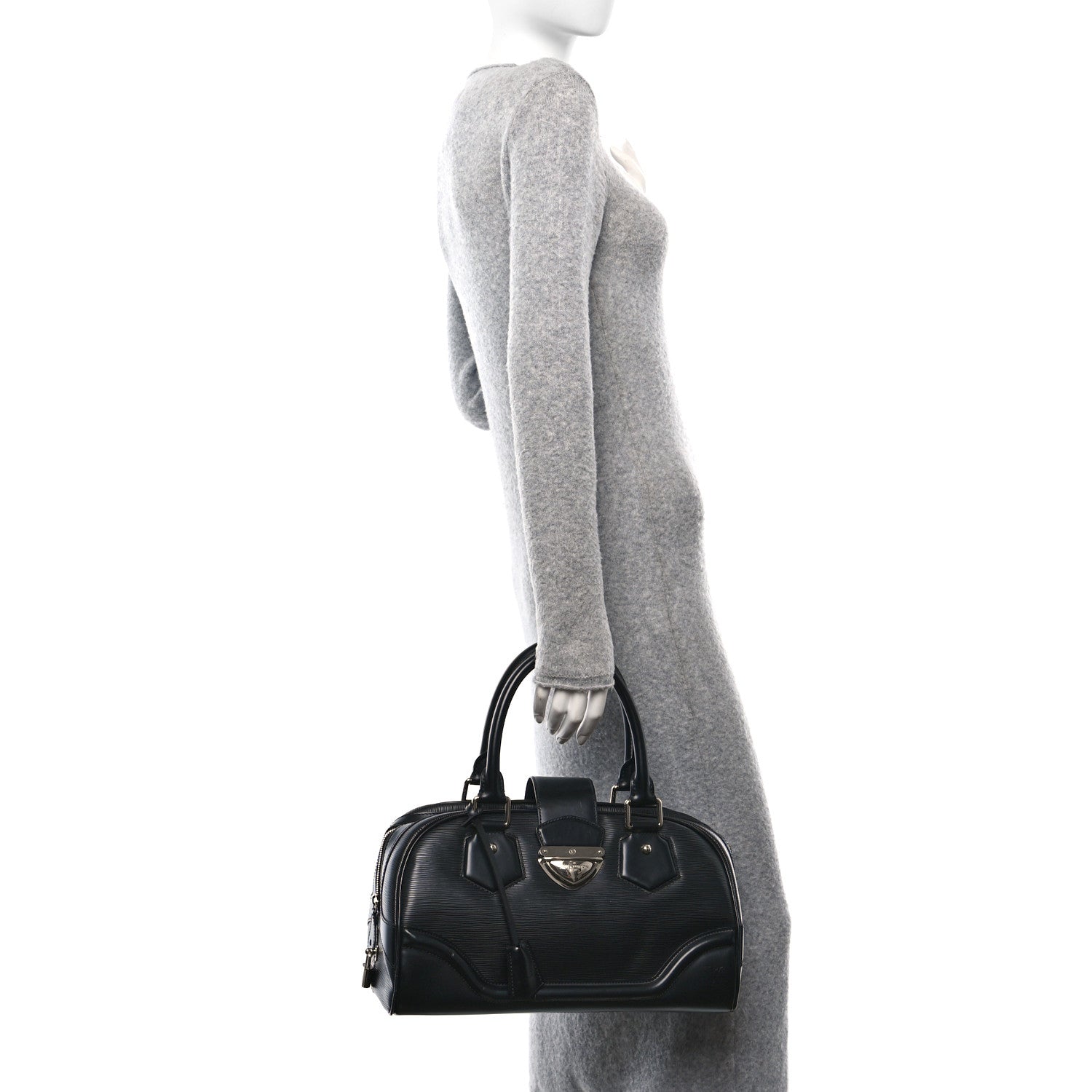 Louis Vuitton Epi Bowling Montaigne GM Black 2 of 10