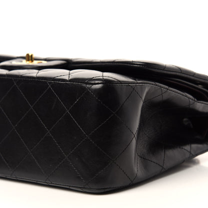 Chanel Lambskin Quilted Jumbo Double Flap Black 8 of 17