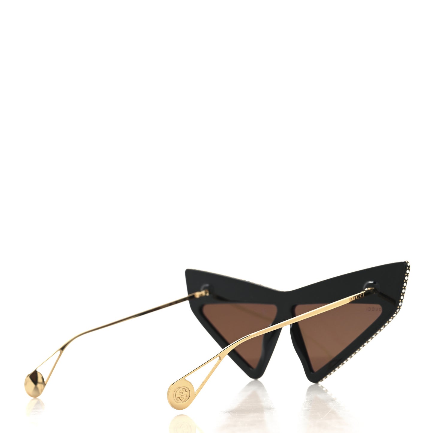 Acetate Crystal Geometric Sunglasses GG0430S Black