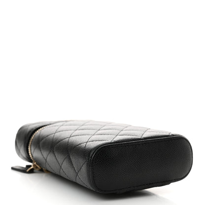 Chanel Caviar Quilted Phone Holder With Chain Black 4 of 11