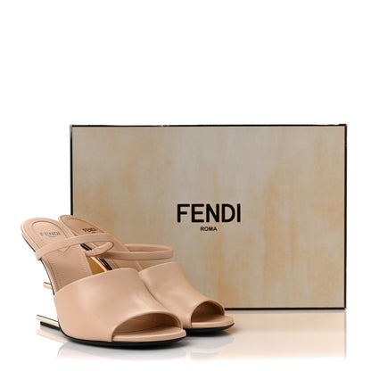 Fendi Calfskin Fendi First 95mm Slide Sandals 38 Poudre 10 of 10