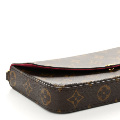 Louis Vuitton Monogram Pochette Felicie Chain Wallet Fuchsia 8 of 9