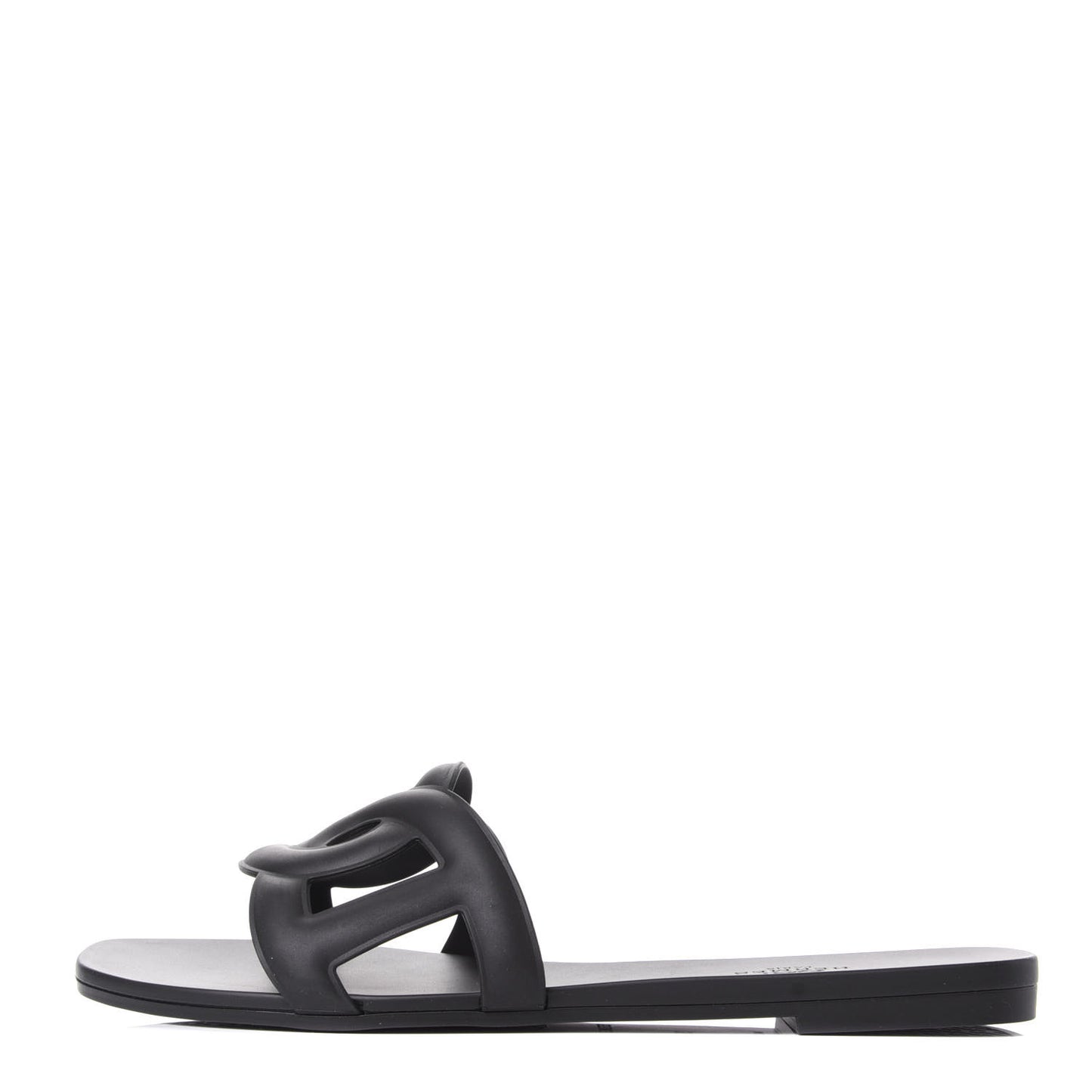 Rubber Aloha Sandals 39 Black