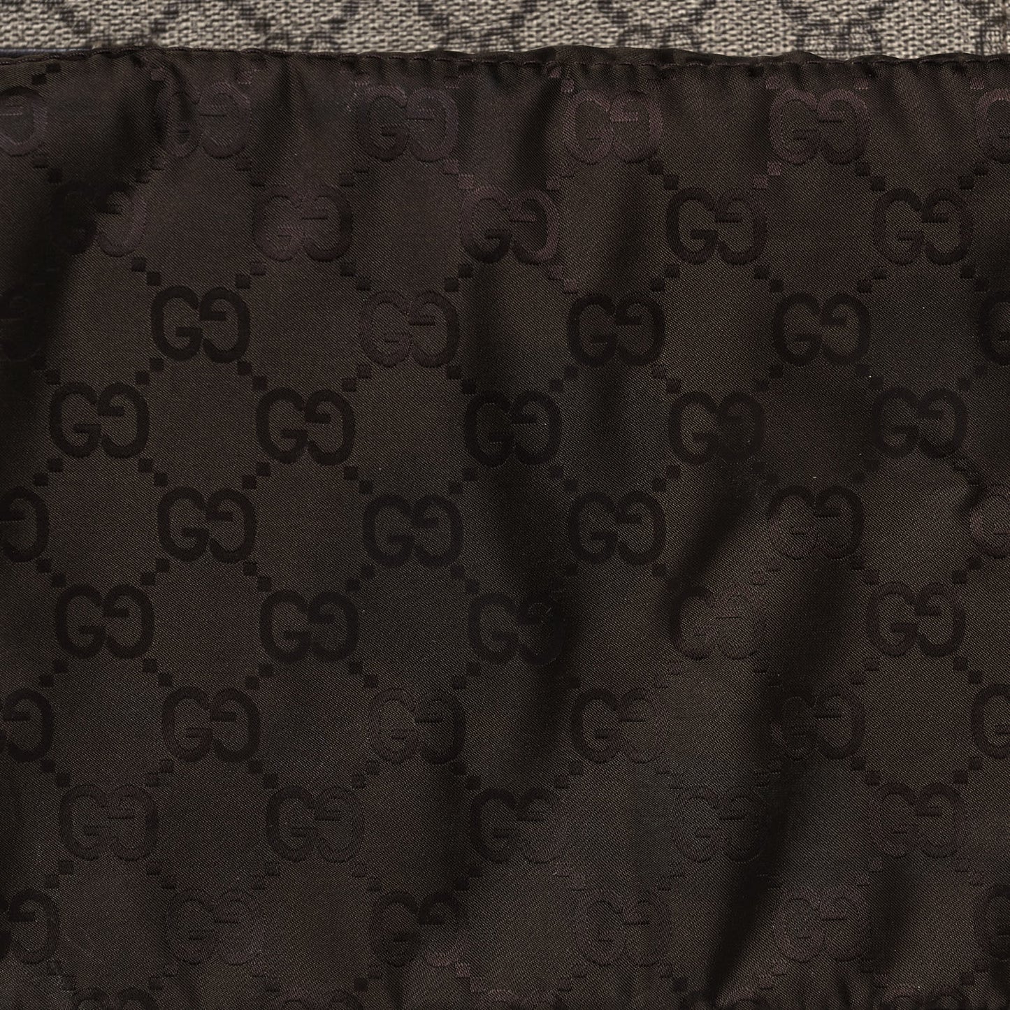 GG Plus Monogram Messenger Diaper Bag Dark Brown