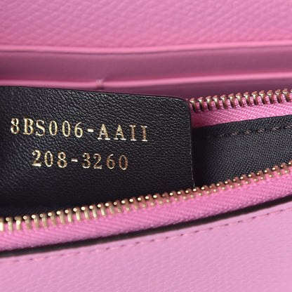 Fendi Vitello Cruise F is Fendi Bi-Color FF 1974 Embossed Medium Envelope Wallet On Chain Maya Black Lollypop 7 of 9