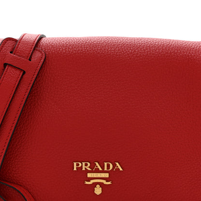 Prada Vitello Phenix Flap Crossbody Rosso 8 of 10