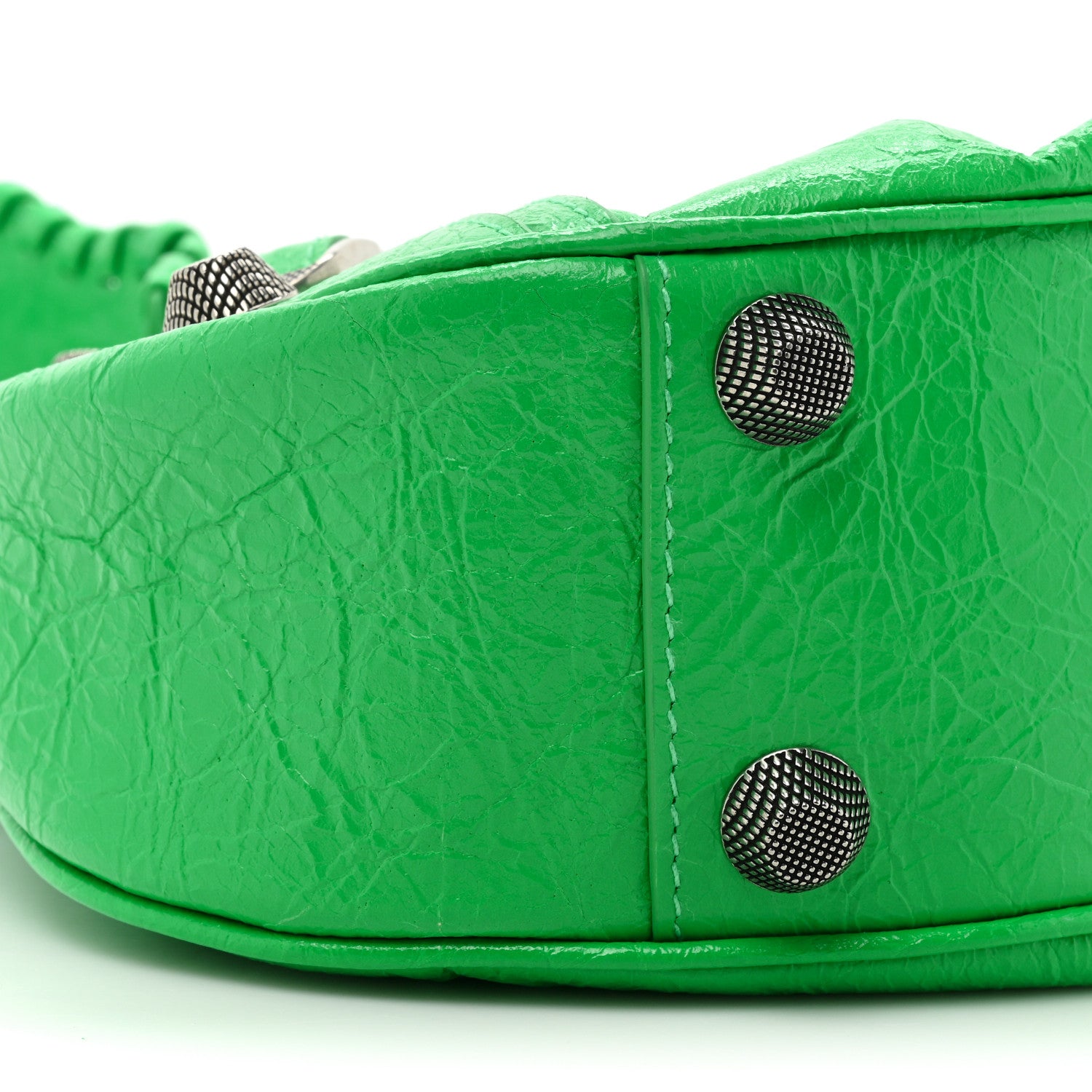 Balenciaga Agneau Arena Small Le Cagole Shoulder Bag Vivid Green 10 of 10