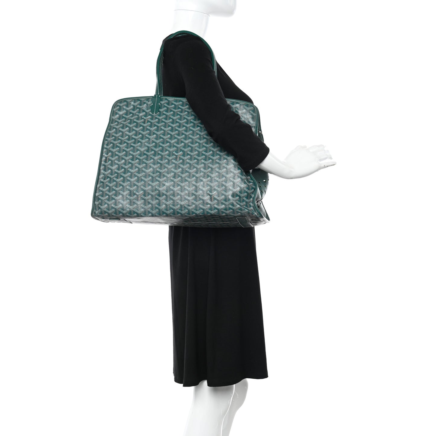 Goyardine Sac Hardy Pet Carrier PM Green