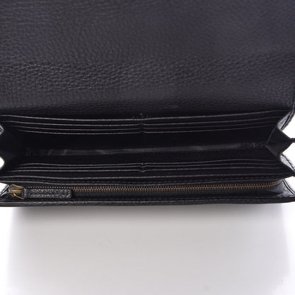 Gucci Calfskin 1973 Continental Clutch Wallet Black 5 of 6