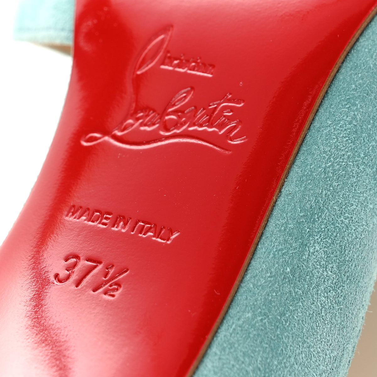 Suede Iriza 100 Pumps 37.5 Turquoise