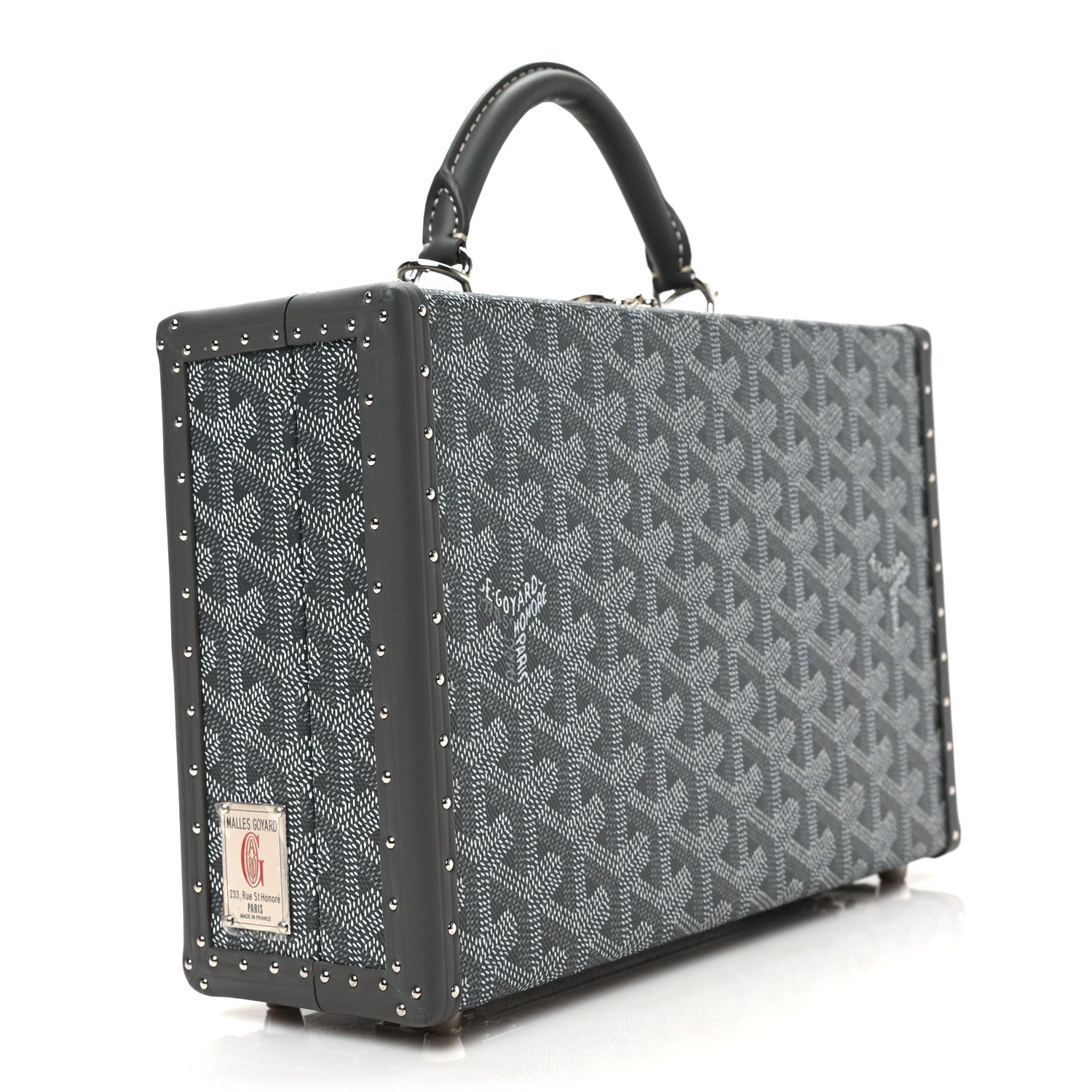 Goyard Goyardine Grand Hotel Trunk Bag Grey 3 of 9