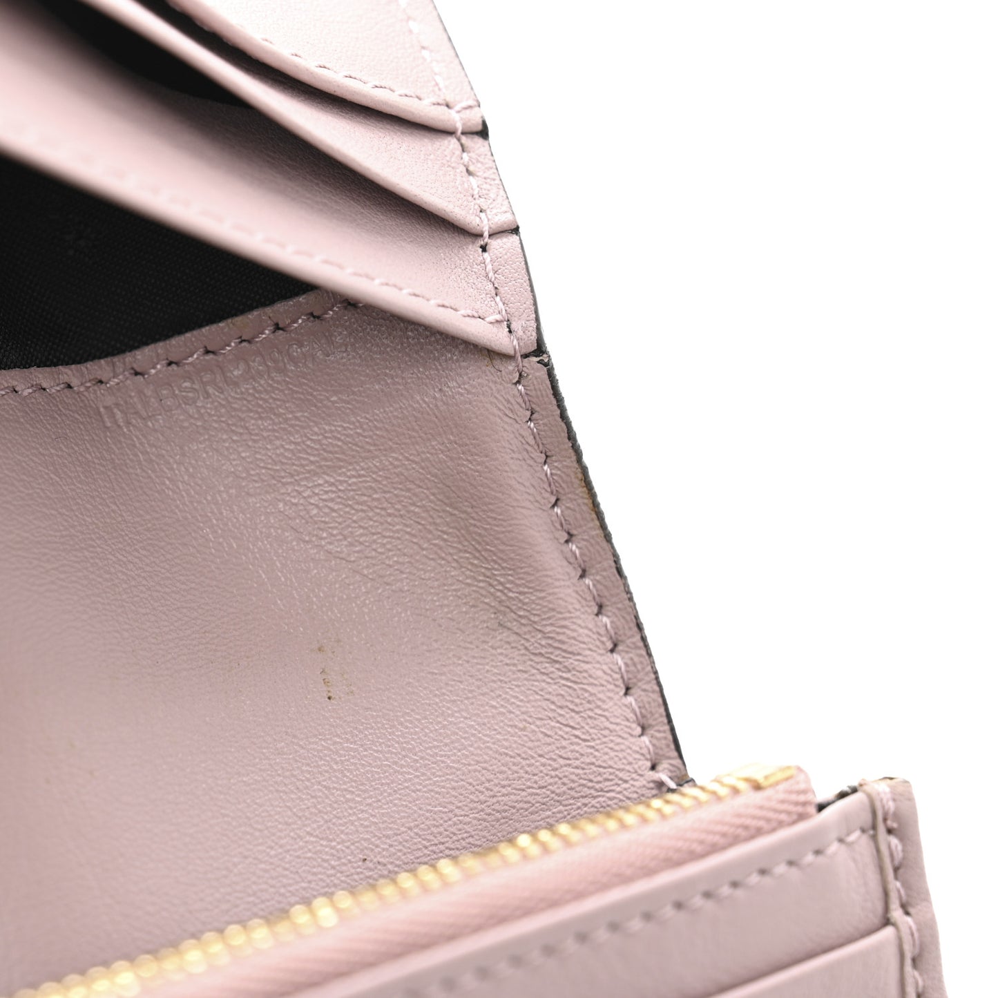 Calfskin House Check Porter Continental Wallet Pale Orchid