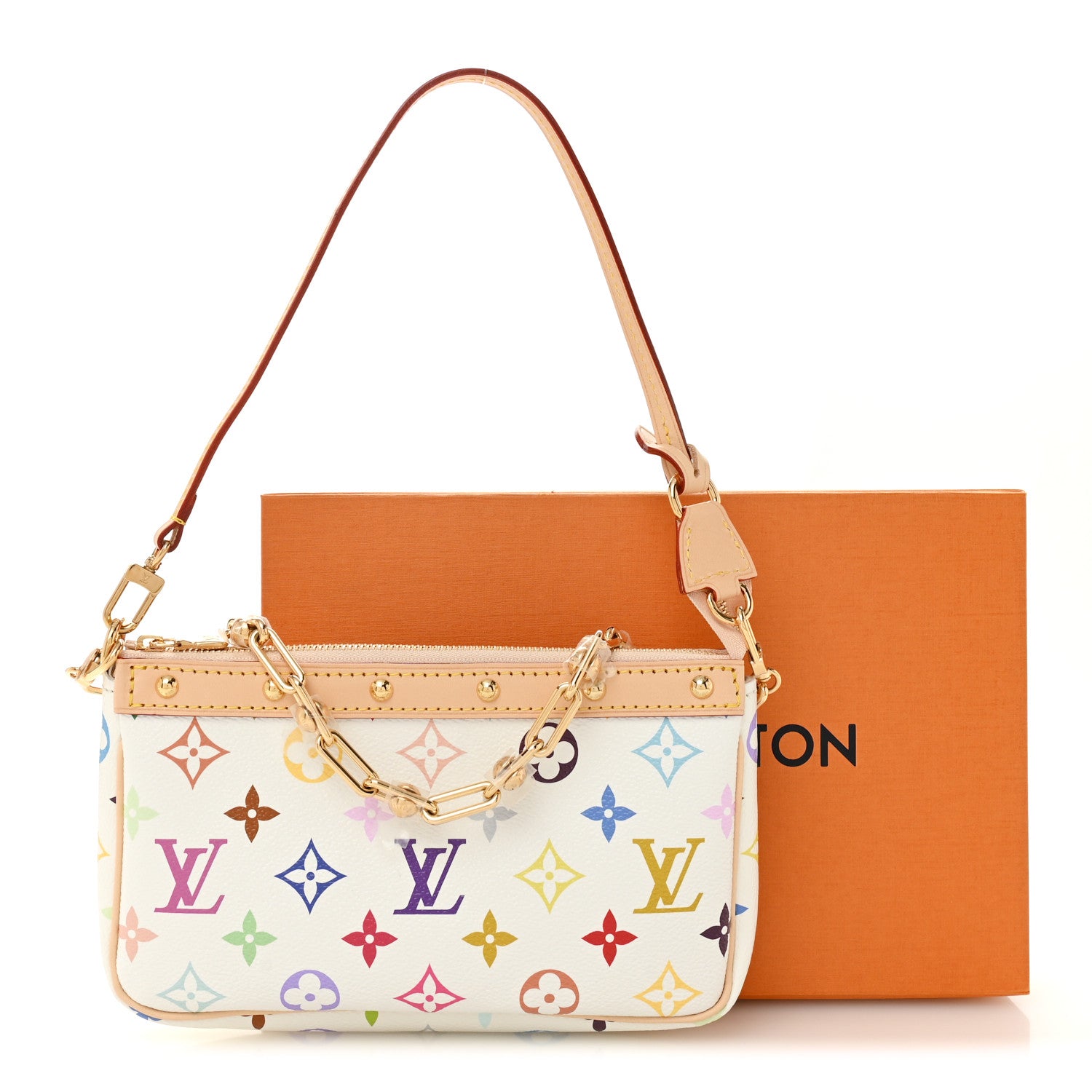 Louis Vuitton LV X TM Monogram Multicolor Pochette Accessories White 10 of 10