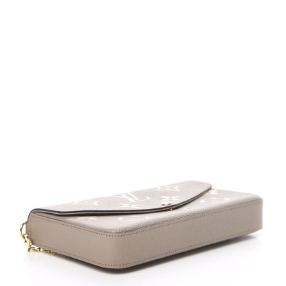 Louis Vuitton Empreinte Monogram Giant Felicie Pochette Tourterelle Creme 5 of 13