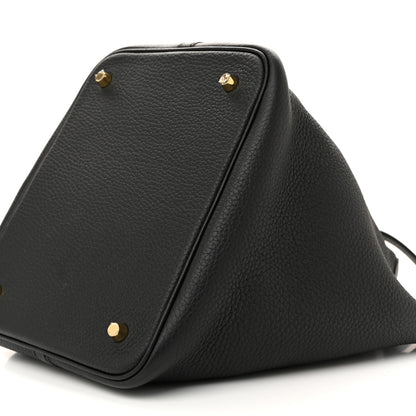 Hermes Taurillon Clemence Picotin Lock 22 MM Black 13 of 15