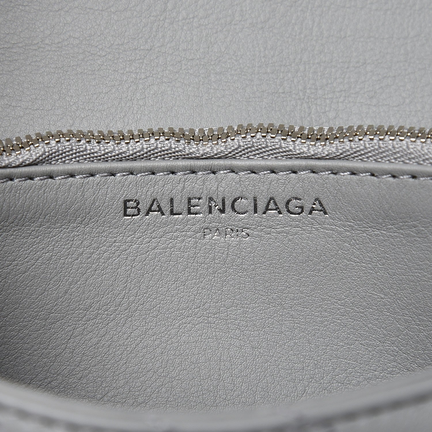 Balenciaga Calfskin Logo Matelasse S BB Round Shoulder Bag Gris Haussmannien 6 of 7