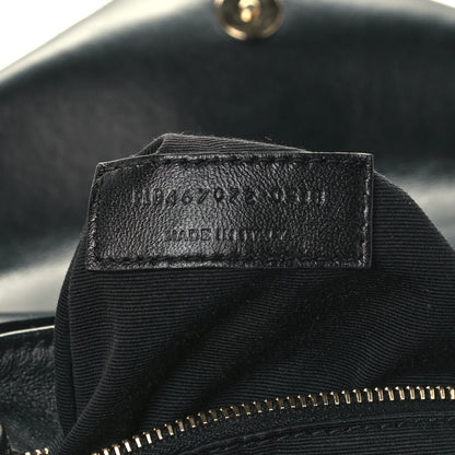 Saint Laurent Velvet Y Quilted Monogram Toy Loulou Chain Satchel French Black 8 of 12