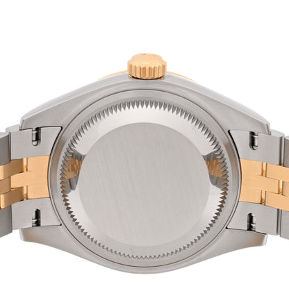 Rolex Stainless Steel 18K Yellow Gold 28mm Oyster Perpetual Datejust Watch Silver Roman 279173 4 of 4