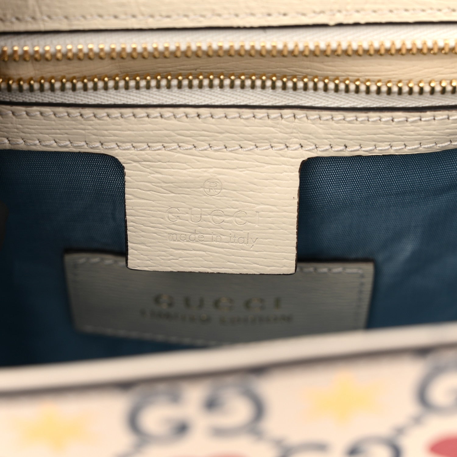 Gucci Calfskin Valentine's Day Exclusive Small Sylvie Top Handle Bag Ivory 6 of 15