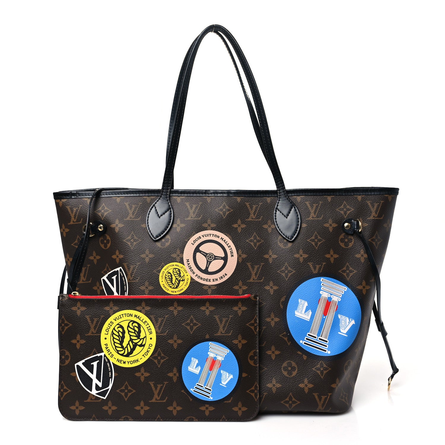 Louis Vuitton Monogram World Tour Neverfull MM 3 of 11