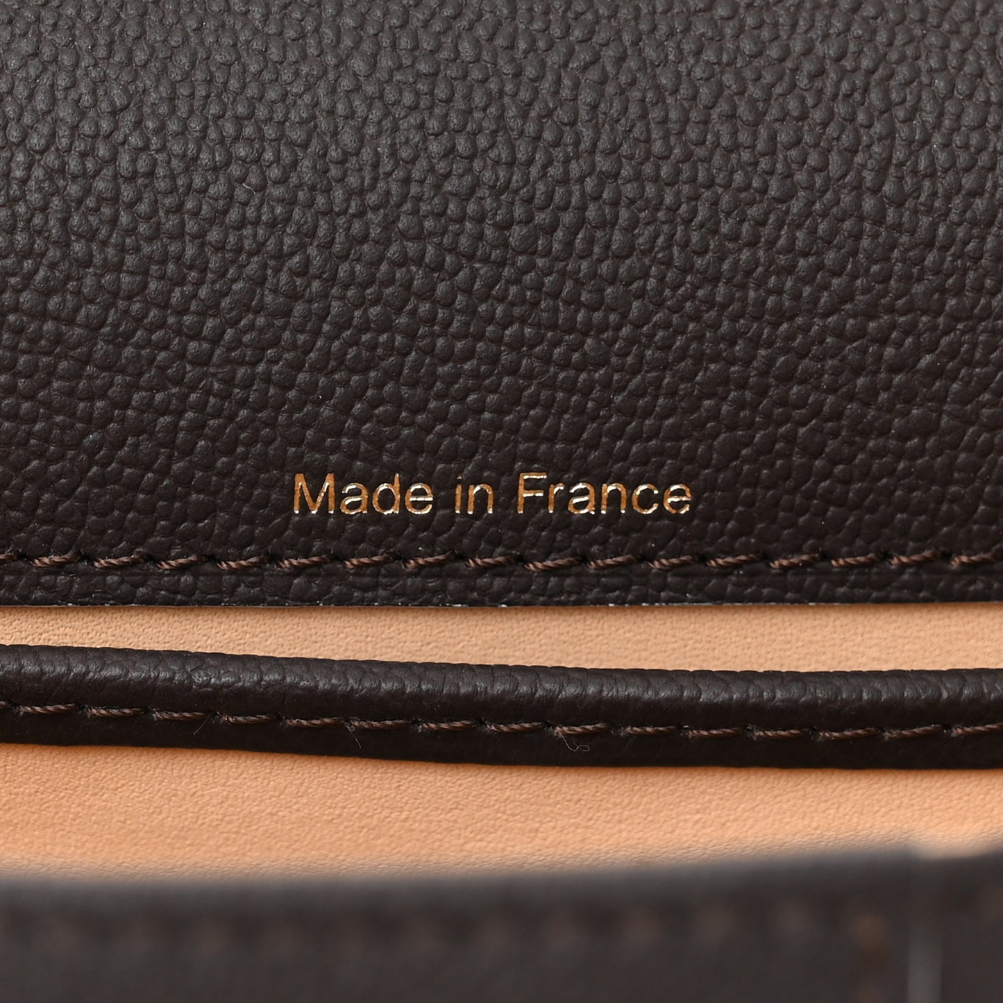 Grained Calfskin Bi-Color Brillant Mini Satchel Black