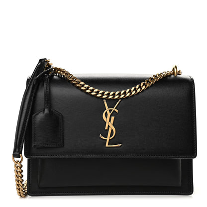 Saint Laurent Calfskin Medium Monogram Sunset Black 1 of 11
